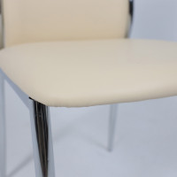 Стул AksHome DENVER (Денвер) экокожа бежевый TP12/хром купить в Минске Стул AksHome DENVER (Денвер) экокожа бежевый TP12/хром купить в Минске