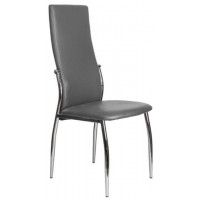 Стул AksHome DENVER (Денвер) серый PU 611 / хром