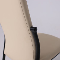 Стул AksHome DENVER (Денвер) экокожа бежевый TP12/черный  купить в Минске