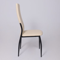 Стул AksHome DENVER (Денвер) экокожа бежевый TP12/черный  купить в Минске