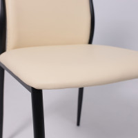 Стул AksHome DENVER (Денвер) экокожа бежевый TP12/черный  купить в Минске