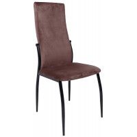 Стул AksHome DENVER (Денвер) коричневый велюр / черный