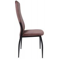 Стул AksHome DENVER (Денвер) коричневый велюр / черный купить в Минске