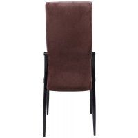Стул AksHome DENVER (Денвер) коричневый велюр / черный купить в Минске