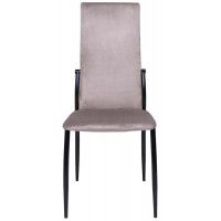 Стул AksHome DENVER (Денвер) темно-бежевый велюр / черный купить в Минске