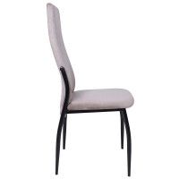 Стул AksHome DENVER (Денвер) темно-бежевый велюр / черный купить в Минске