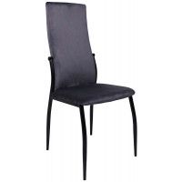 Стул AksHome DENVER (Денвер) темно-серый велюр / черный