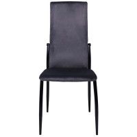 Стул AksHome DENVER (Денвер) темно-серый велюр / черный купить в Минске Стул AksHome DENVER (Денвер) темно-серый велюр / черный купить в Минске