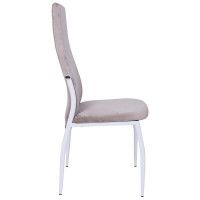 Стул AksHome DENVER (Денвер) темно-бежевый велюр / белый купить в Минске