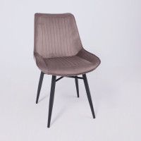 Стул AksHome Devis бежевый велюр Bluvel 38/черный купить в Минске