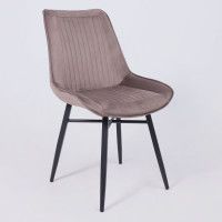 Стул AksHome Devis бежевый велюр Bluvel 38/черный купить в Минске