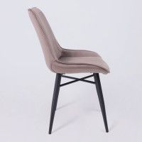 Стул AksHome Devis бежевый велюр Bluvel 38/черный купить в Минске