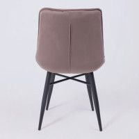 Стул AksHome Devis бежевый велюр Bluvel 38/черный купить в Минске