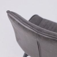 Стул AksHome Devis винтажный серый Dallas-003/черный купить в Минске