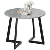 Стол обеденный DIAMOND Тип 4 ателье светлый глянец(серый)/черный муар купить в Минске Стол обеденный DIAMOND Тип 4 ателье светлый глянец(серый)/черный муар купить в Минске