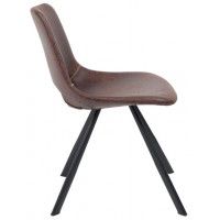 Стул AksHome DILAN (Дилан) экокожа коричневый PU C-03/черный купить в Минске