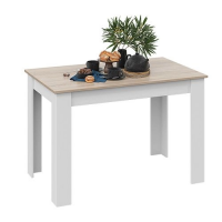 Стол обеденный ПРОМО Тип 2 1100*670, дуб сонома светлый/белый