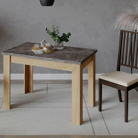 Стол раздвижной ПРОМО Тип 4 1100(2098)*670 ателье темный/дуб крафт золотой купить в Минске