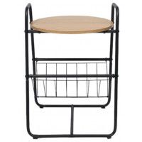 Стол журнальный Akshome DINO, дуб сонома/черный, 460*405*655 купить в Минске