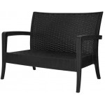 Диван садовый RATTAN OlaDom антрацит