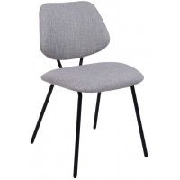 Стул AksHome DIXIE (Дикси) серая ткань/черный