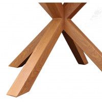 Стол AksHome DOLCE NEW d 120*75 белый/дуб натуральный купить в Минске