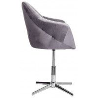 Стул AksHome DUBAI (Дубай) темно-серый велюр/хром купить в Минске Стул AksHome DUBAI (Дубай) темно-серый велюр/хром купить в Минске