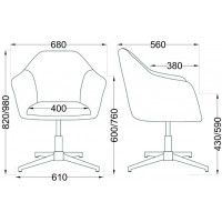 Стул AksHome DUBAI (Дубай) темно-серый велюр/хром купить в Минске Стул AksHome DUBAI (Дубай) темно-серый велюр/хром купить в Минске