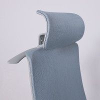Кресло AksHome DYNAMIC (Динамик) светло-серая сетка+ бирюзовая ткань/серый полиамид купить в Минске