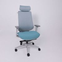 Кресло AksHome DYNAMIC (Динамик) светло-серая сетка+ бирюзовая ткань/серый полиамид купить в Минске