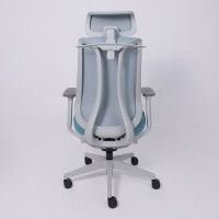 Кресло AksHome DYNAMIC (Динамик) светло-серая сетка+ бирюзовая ткань/серый полиамид купить в Минске