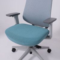 Кресло AksHome DYNAMIC (Динамик) светло-серая сетка+ бирюзовая ткань/серый полиамид купить в Минске