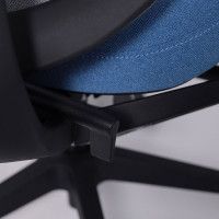 Кресло AksHome DYNAMIC (Динамик) серая сетка+ синяя ткань/черный полиамид купить в Минске