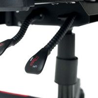 Кресло поворотное AksHome DYNAMIT (Динамит) экокожа/ткань-сетка черный+красный купить в Минске