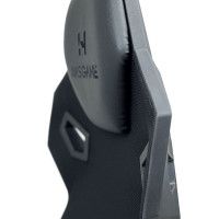 Кресло поворотное AksHome DYNAMIT (Динамит) экокожа/ткань-сетка черный+красный купить в Минске