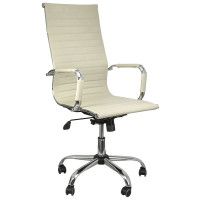 Кресло AksHome Elegance (Элеганс) New Eco светло-бежевый