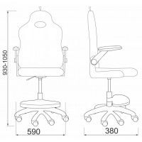 Кресло поворотное ELEN, ткань, (синий) купить в Минске