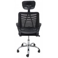 Кресло AksHome ELON (Элон) ткань/сетка, черный+сетка-черный купить в Минске