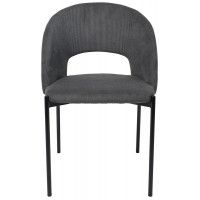 Стул AksHome ELSA (Эльза) серый велюр Fjord15/черный купить в Минске