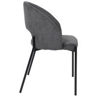 Стул AksHome ELSA (Эльза) серый велюр Fjord15/черный купить в Минске