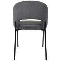 Стул AksHome ELSA (Эльза) серый велюр Fjord15/черный купить в Минске