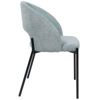 Стул AksHome ELSA (Эльза) мятный велюр Fjord 74/черный купить в Минске