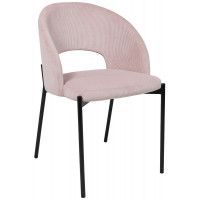 Стул AksHome ELSA (Эльза) розовый велюр Fjord 91/черный