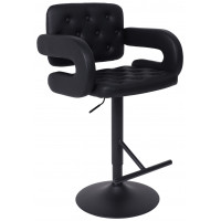 Стул барный Akshome ELTON (Элтон) экокожа черный/черный