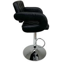 Стул барный Akshome ELTON (Элтон) экокожа черный/хром купить в Минске