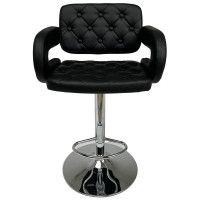 Стул барный Akshome ELTON (Элтон) экокожа черный/хром купить в Минске