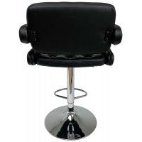 Стул барный Akshome ELTON (Элтон) экокожа черный/хром купить в Минске