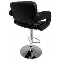 Стул барный Akshome ELTON (Элтон) экокожа черный/хром купить в Минске
