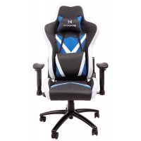 Кресло AksHome ERAGON ECO черный/белый/синий купить в Минске