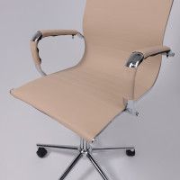 Кресло AksHome EVELIN (Эвелин) экокожа бежевый купить в Минске